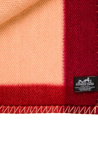 Hermès Tartan Dye Throw Blanket