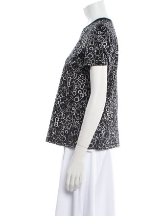 Hermès Lace Pattern Crew Neck T-Shirt