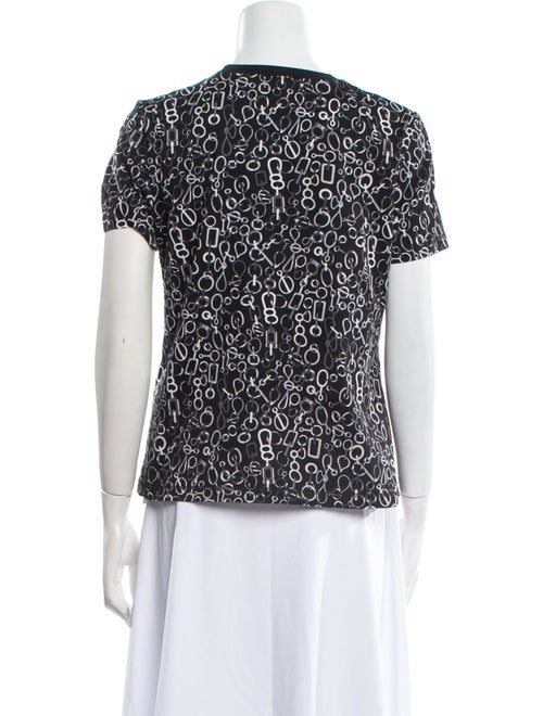 Hermès Lace Pattern Crew Neck T-Shirt