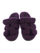 Hermès Shearling Slides
