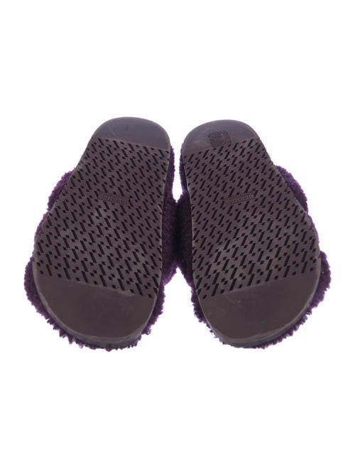 Hermès Shearling Slides