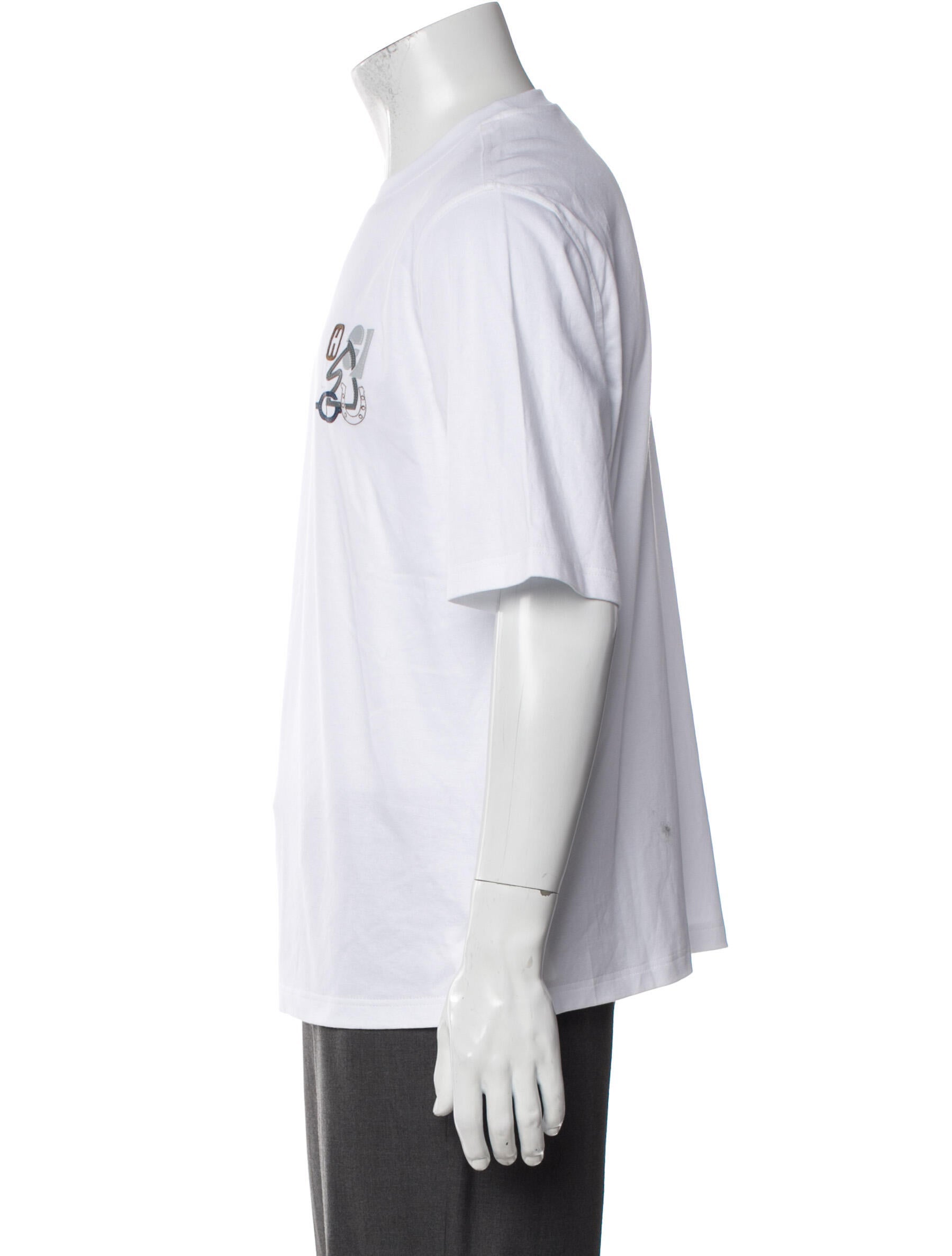 Hermès Graphic Print Crew Neck T-Shirt w/ Tags