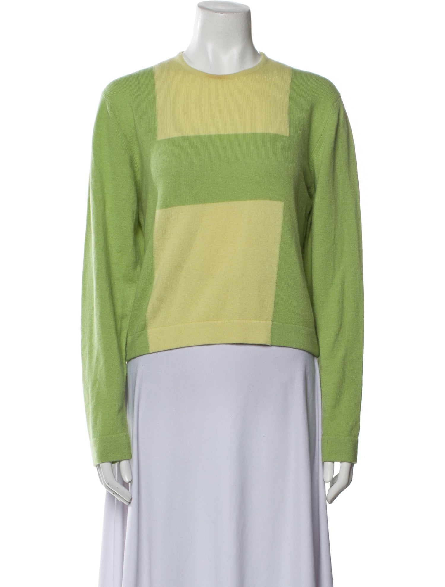 Hermès Cashmere Colorblock Pattern Sweater