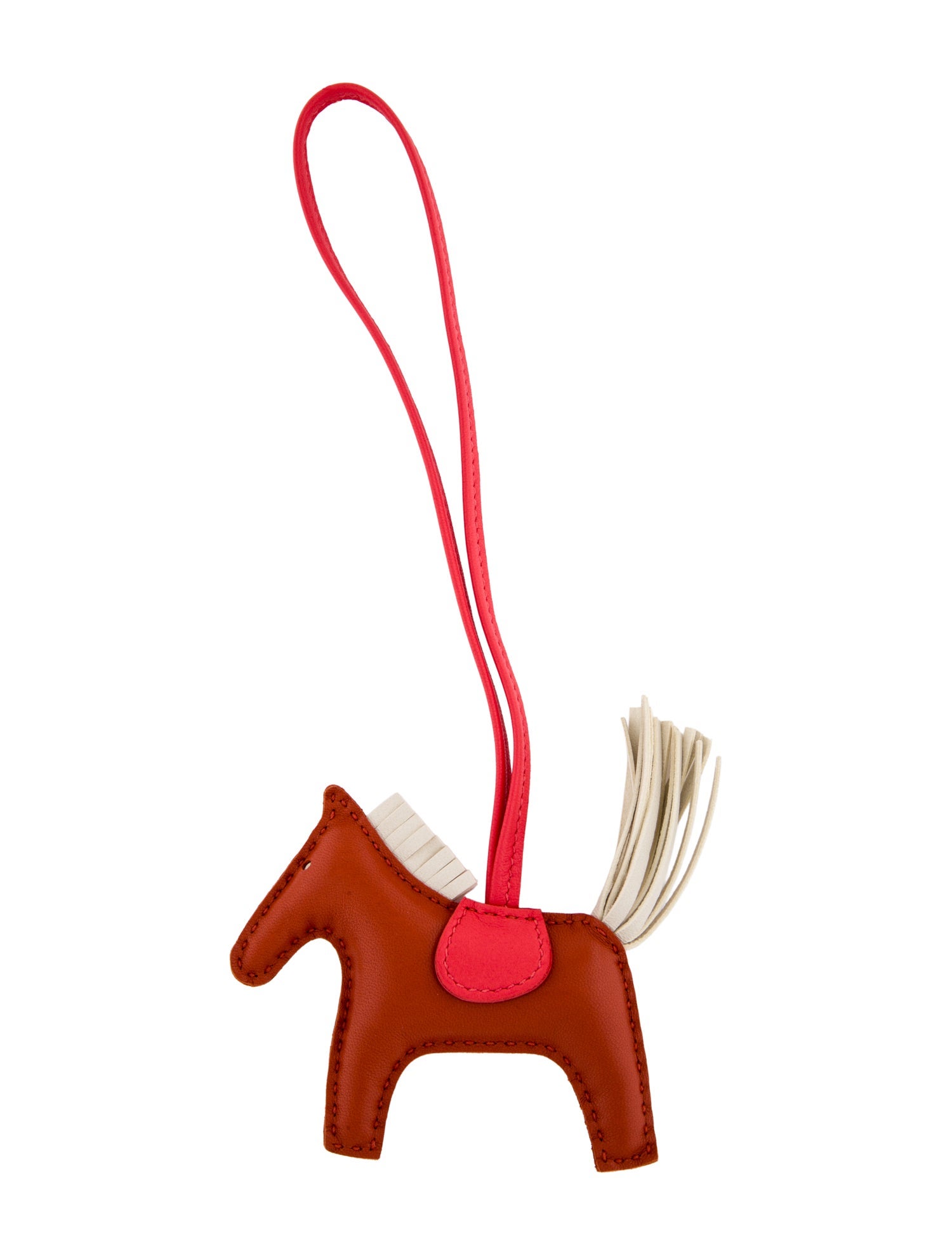 Hermès Milo Lambskin Grigri Rodeo Horse Bag Charm PM