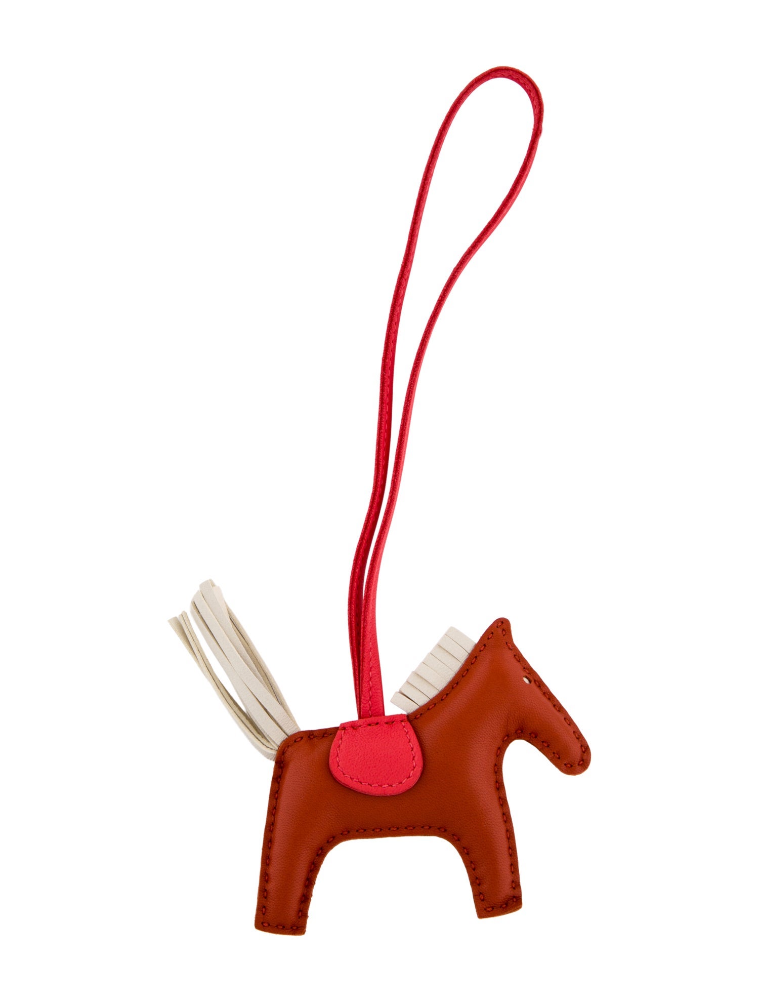 Hermès Milo Lambskin Grigri Rodeo Horse Bag Charm PM