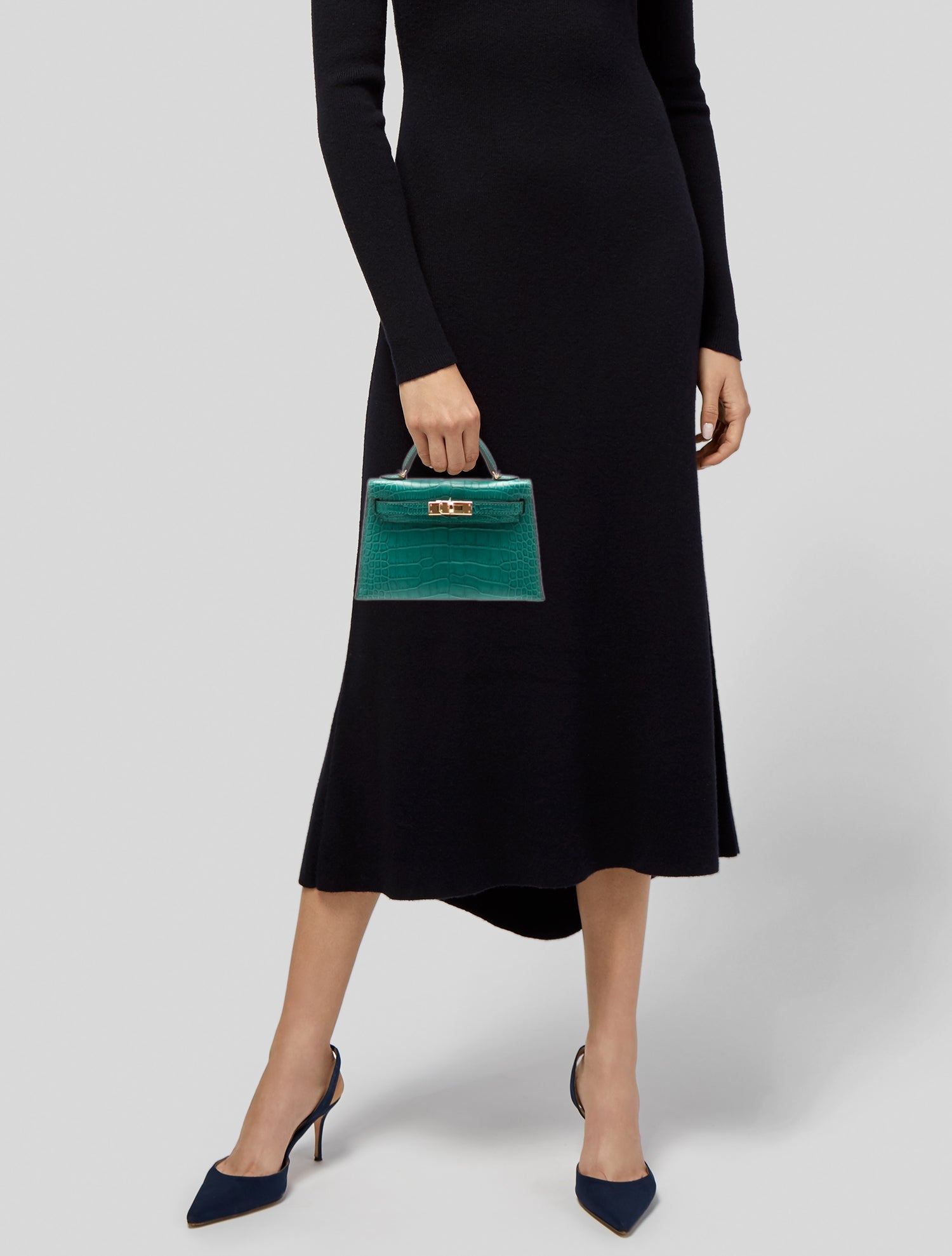 Hermès 2024 Matte Alligator Mini Kelly II 20