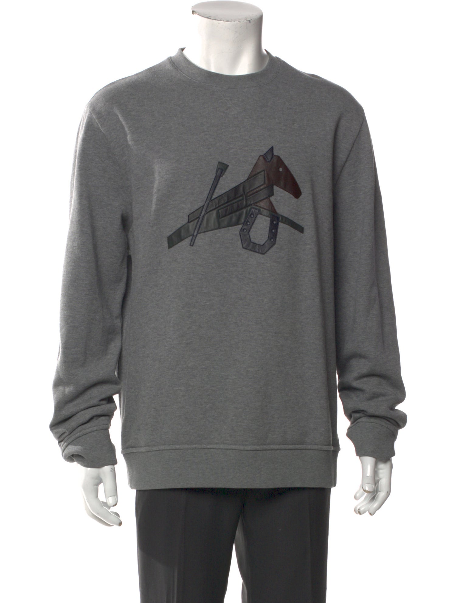 Hermès Graphic Print Crew Neck Pullover