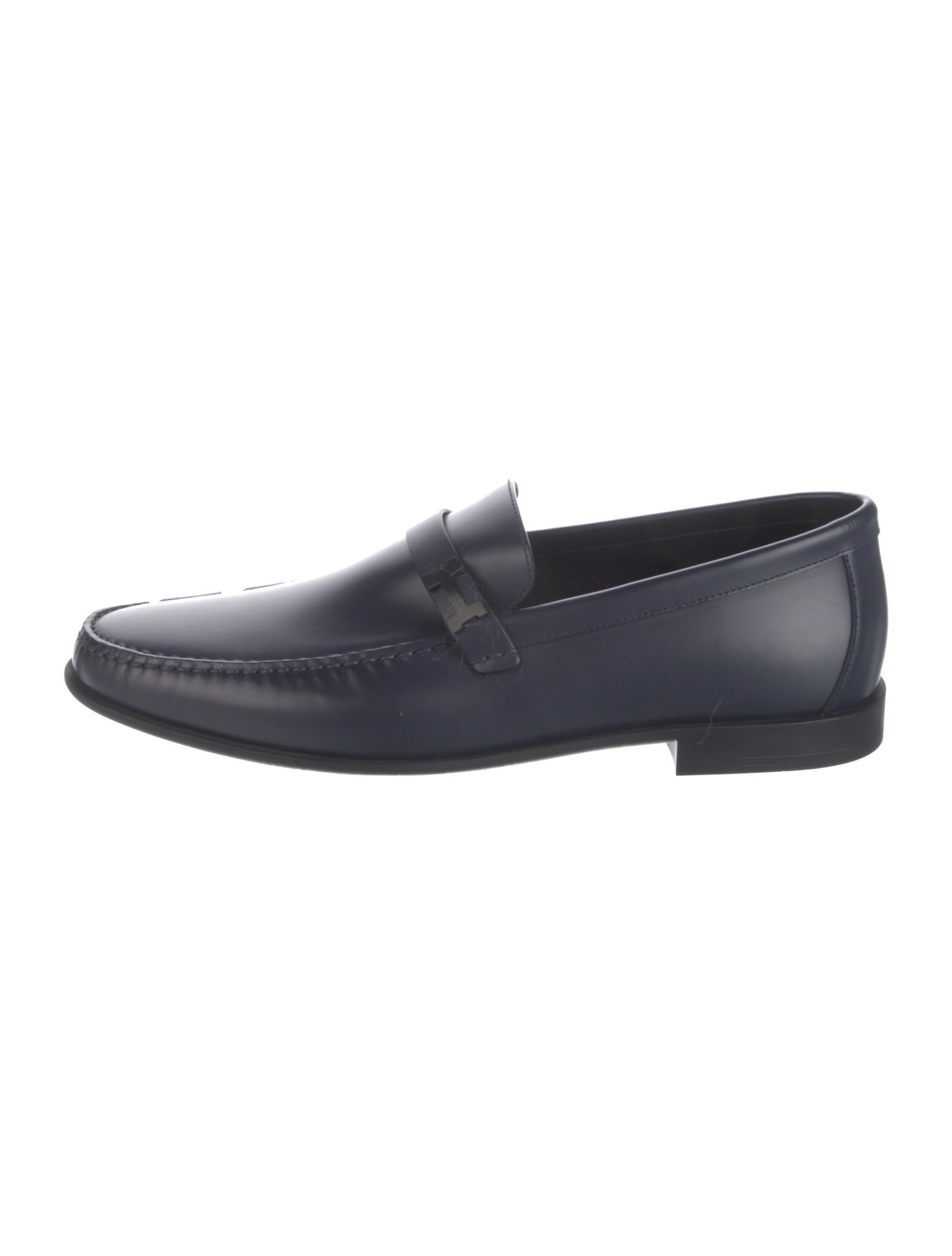 Hermès Idem Leather Dress Loafers