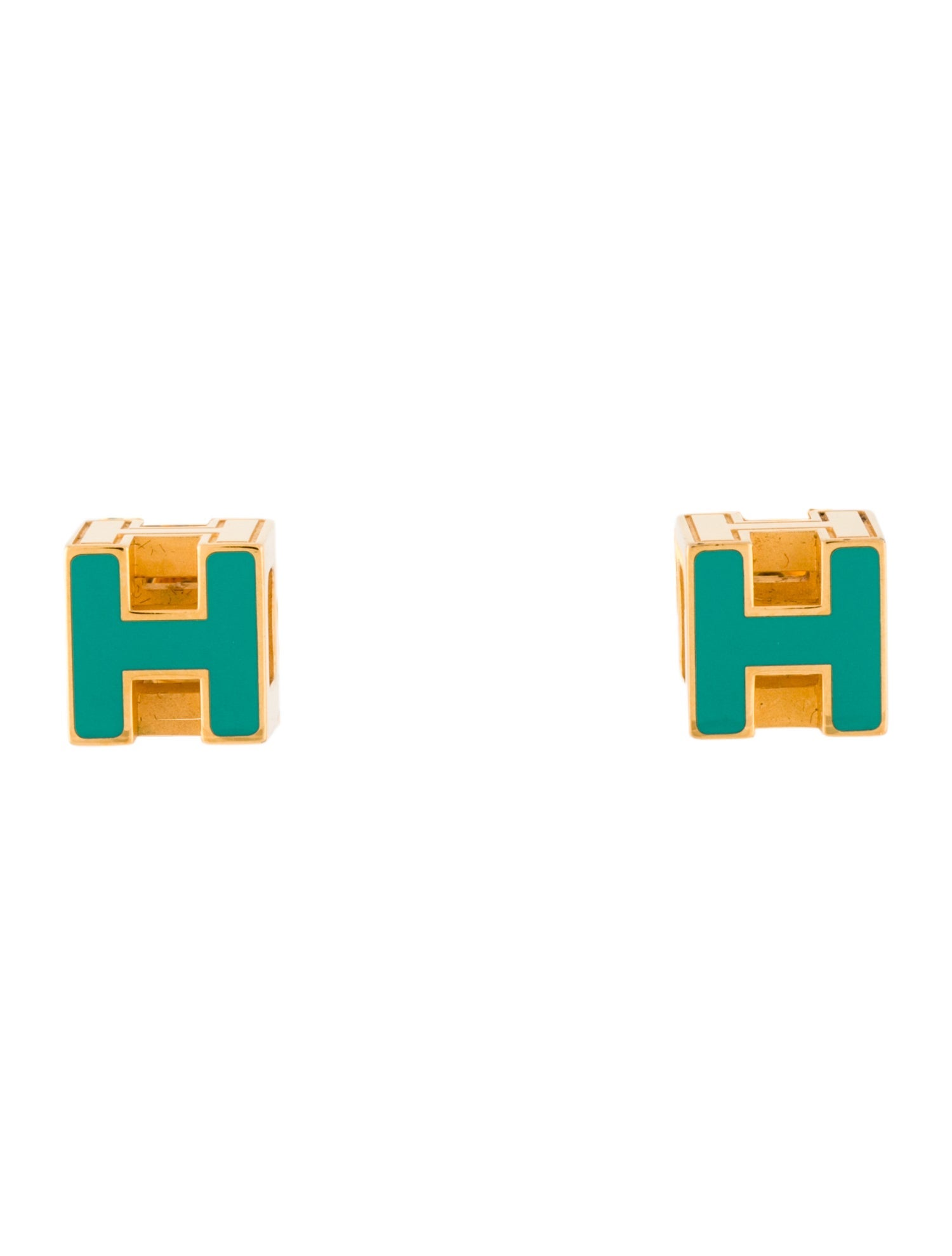 Hermès Cage d'H Stud Earrings