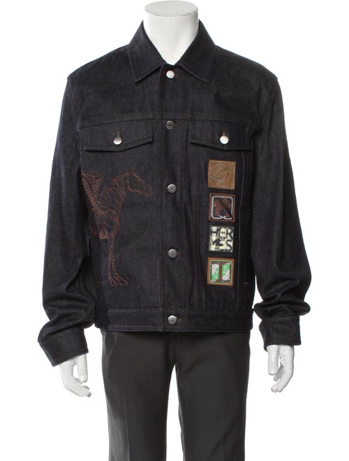 Hermès Graphic Print Denim Jacket
