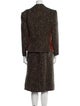 Hermès Wool Tweed Pattern Skirt Suit