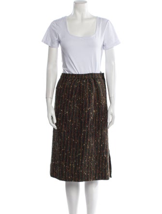 Hermès Wool Tweed Pattern Skirt Suit