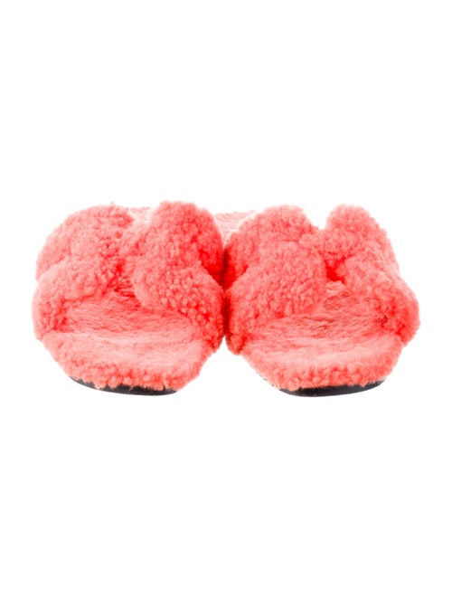 Hermès Oran Shearling Slides