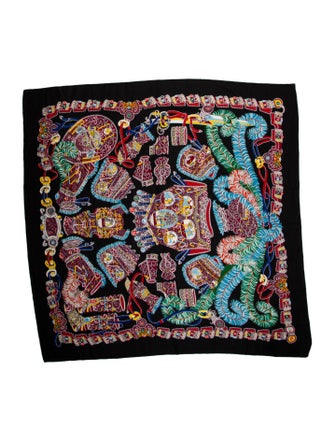 Hermès Sous Legarde Mars Cashmere Shawl