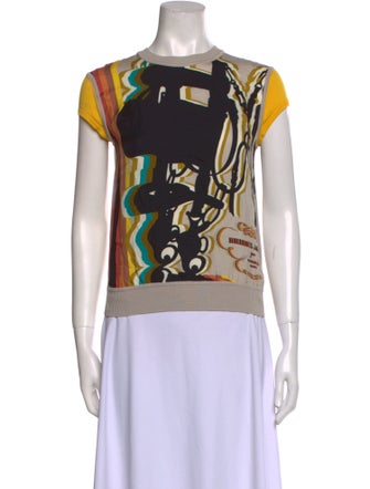 Hermès Silk Graphic Print T-Shirt