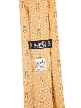Hermès Silk Patterned Tie