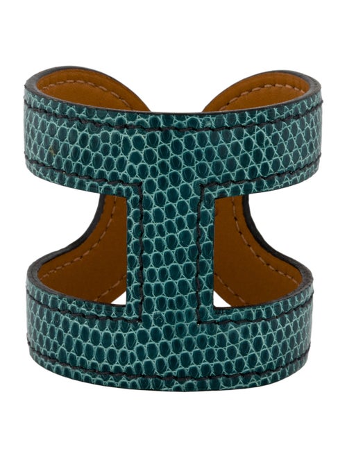 Hermès Ano Lizard Cuff Bracelet