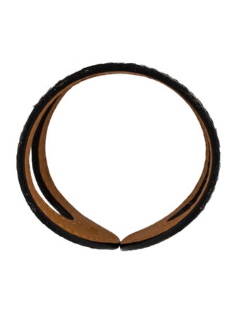 Hermès Ano Lizard Cuff Bracelet