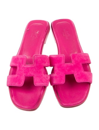 Hermès Oran Suede Slides