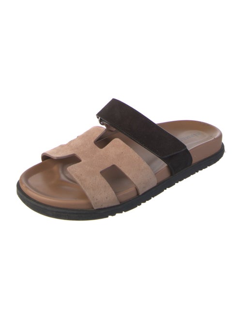 Hermès Chypre Suede Slides