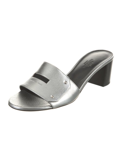 Hermès Leather Slides