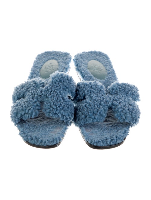 Hermès Oran Shearling Slides