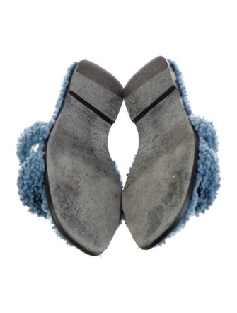 Hermès Oran Shearling Slides