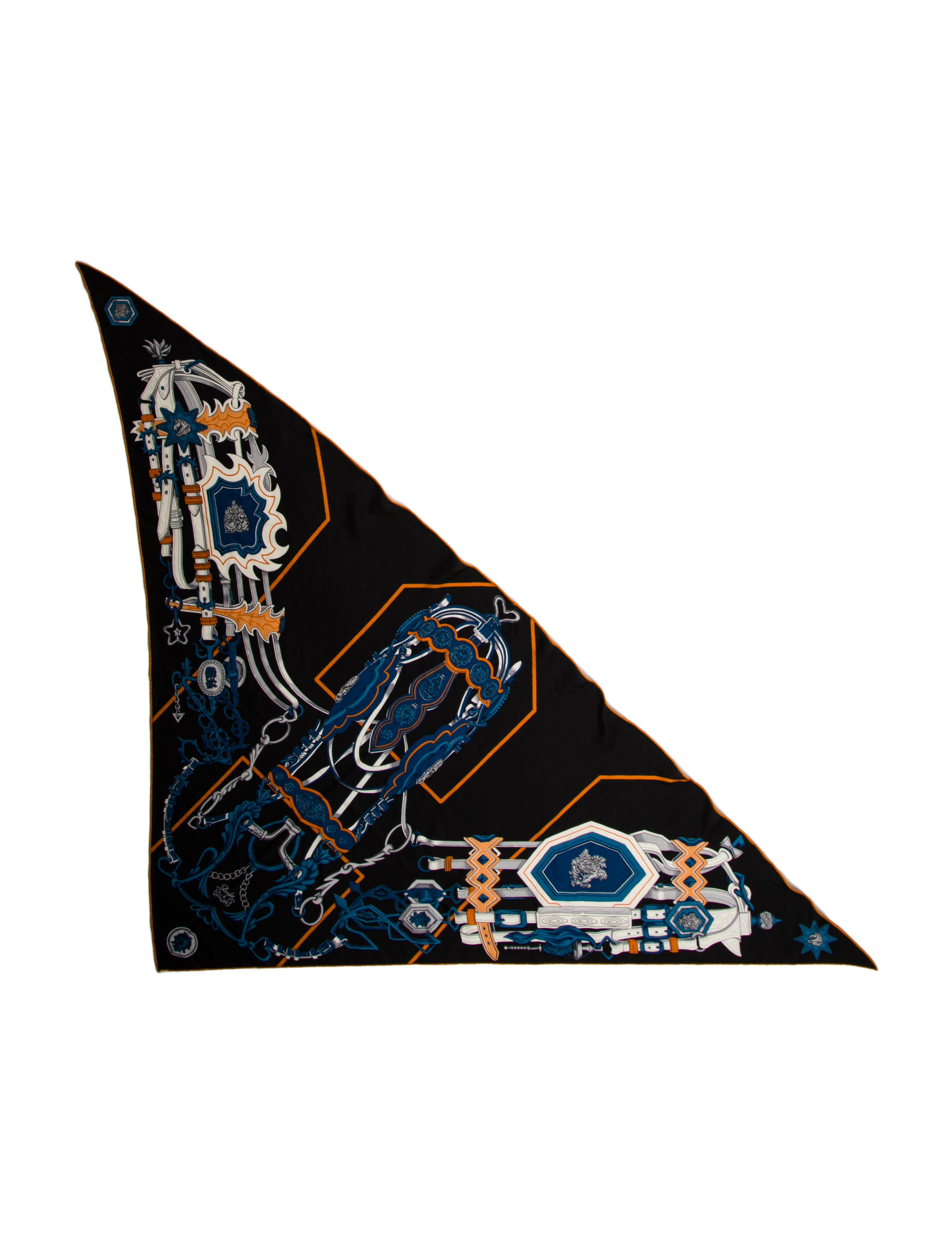 Chrome Hearts Foti Silk Scarf - Red Scarves and Shawls