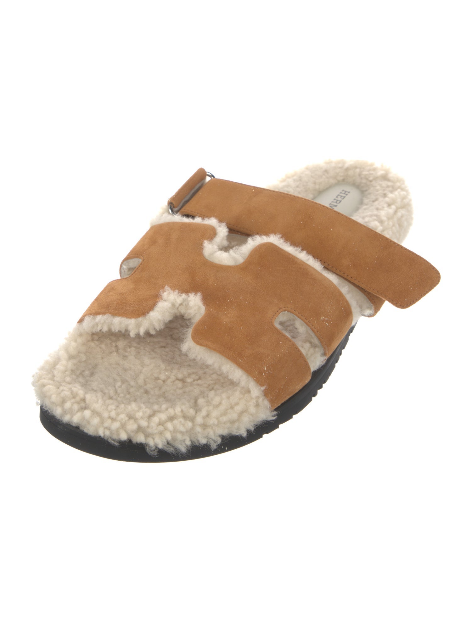 Hermès Chypre Suede Slides