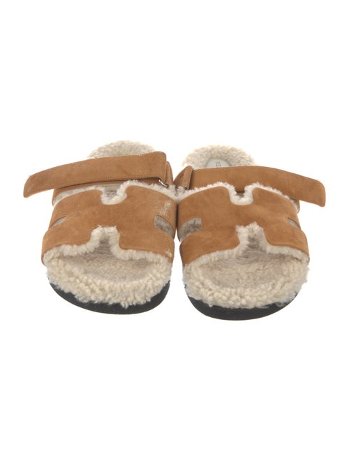 Hermès Chypre Suede Slides