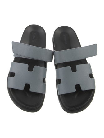 Hermès Chypre Leather Slides