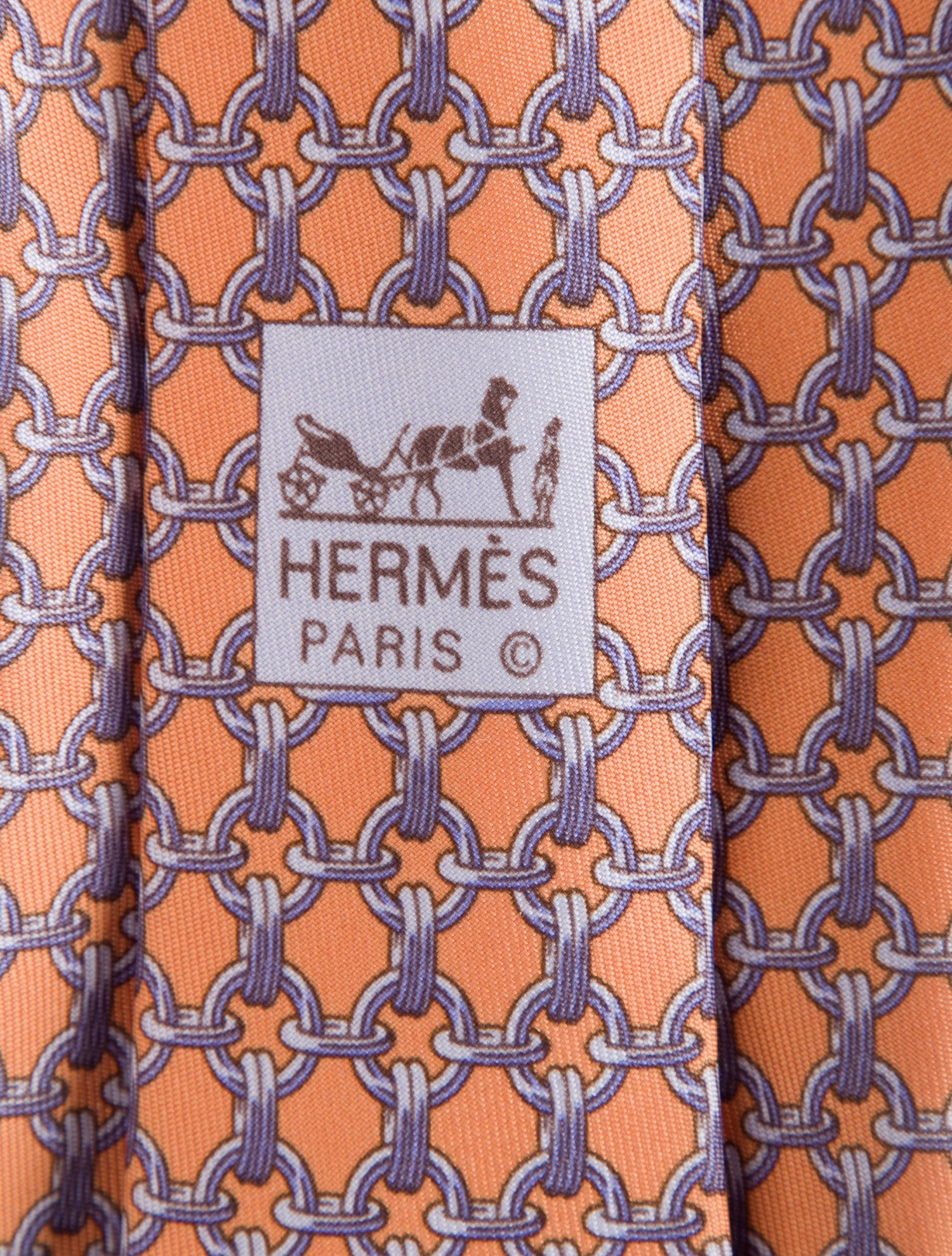 Hermès Silk Pattern Tie
