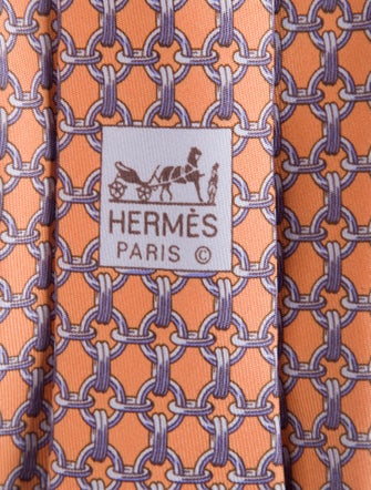 Hermès Silk Pattern Tie