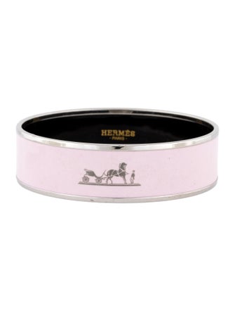 Hermès Enamel Wide Caléche Bracelet