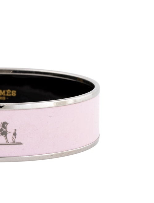 Hermès Enamel Wide Caléche Bracelet