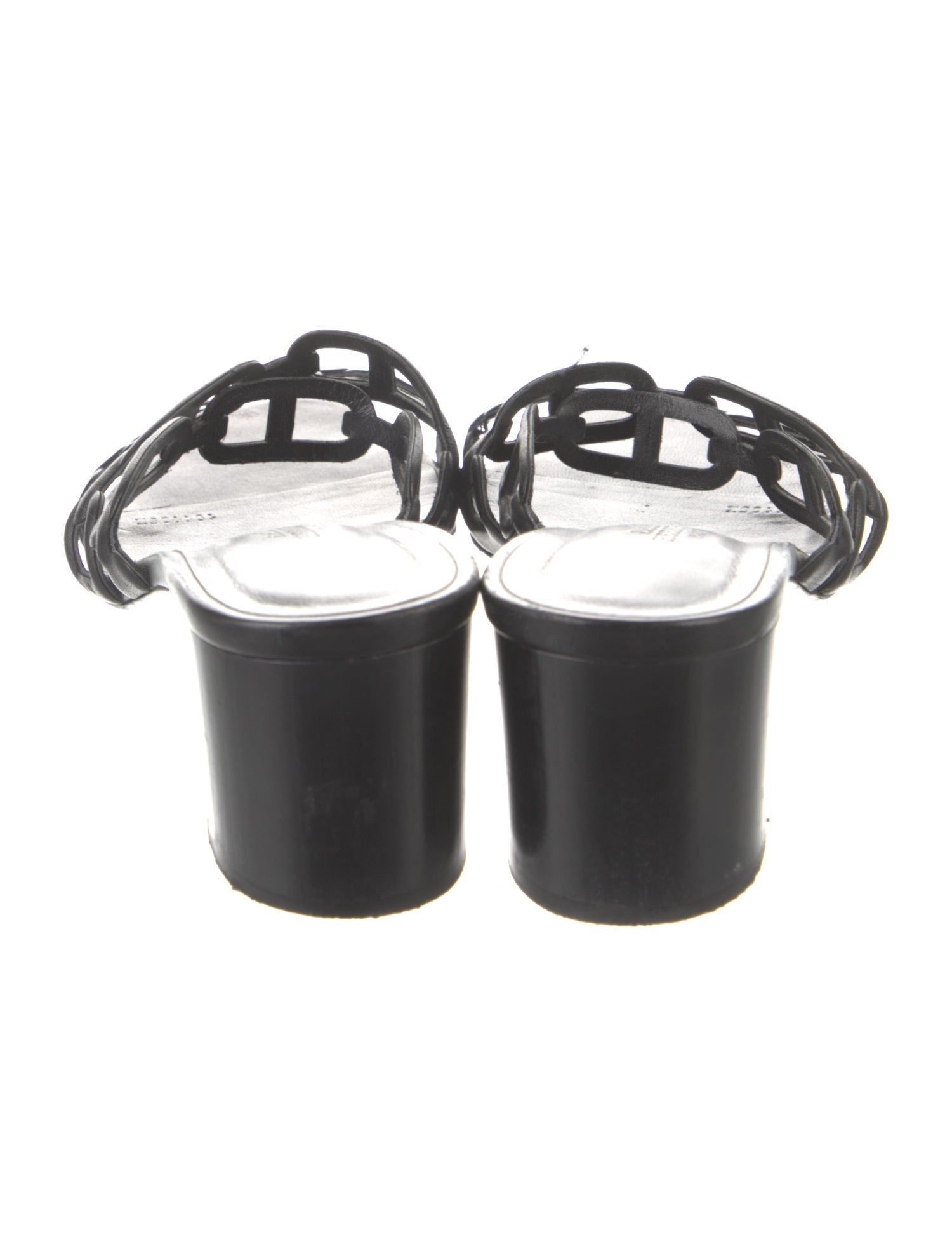 Hermès Chaîne d'Ancre Insignia Leather Slides