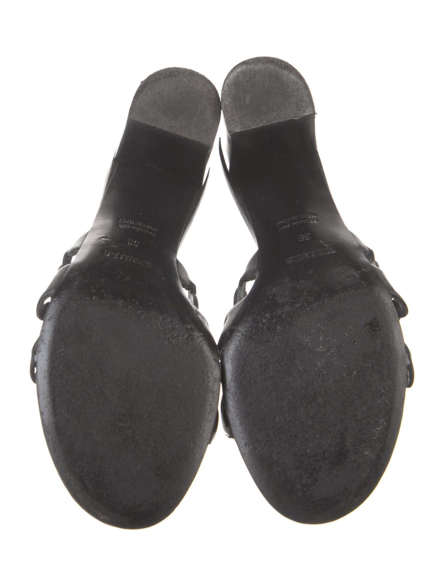 Hermès Chaîne d'Ancre Insignia Leather Slides