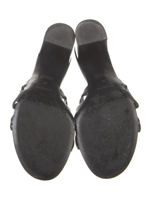 Hermès Chaîne d'Ancre Insignia Leather Slides