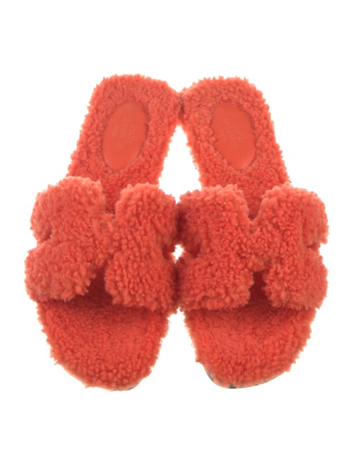 Hermès Oran Shearling Slides
