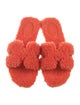 Hermès Oran Shearling Slides
