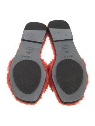Hermès Oran Shearling Slides