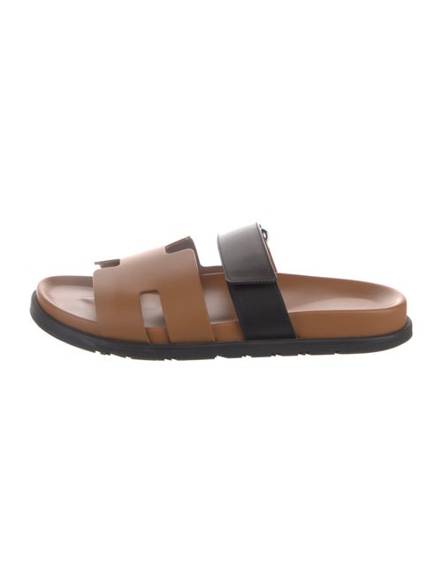 Hermès Chypre Leather Slides