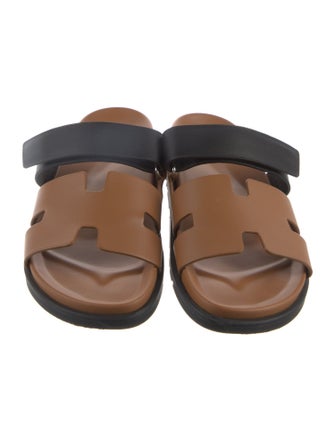 Hermès Chypre Leather Slides