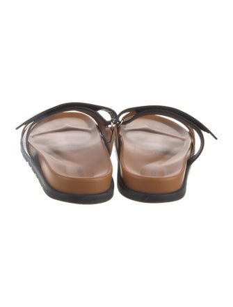 Hermès Chypre Leather Slides