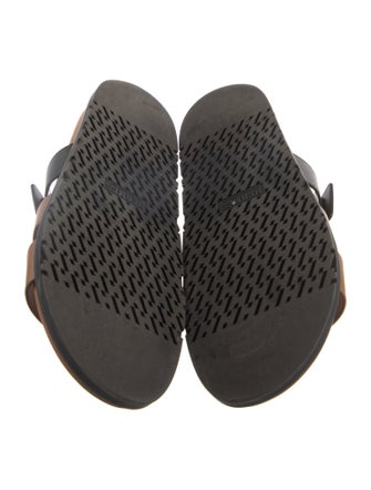 Hermès Chypre Leather Slides