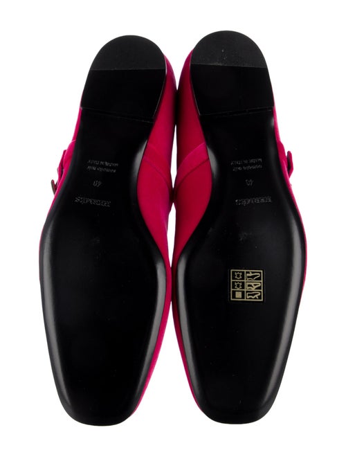 Hermès H Logo Velvet Mary Jane Flats