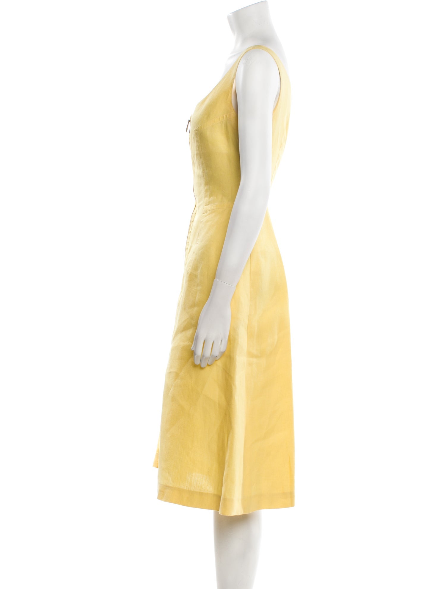 Hermès Linen Midi Length Dress