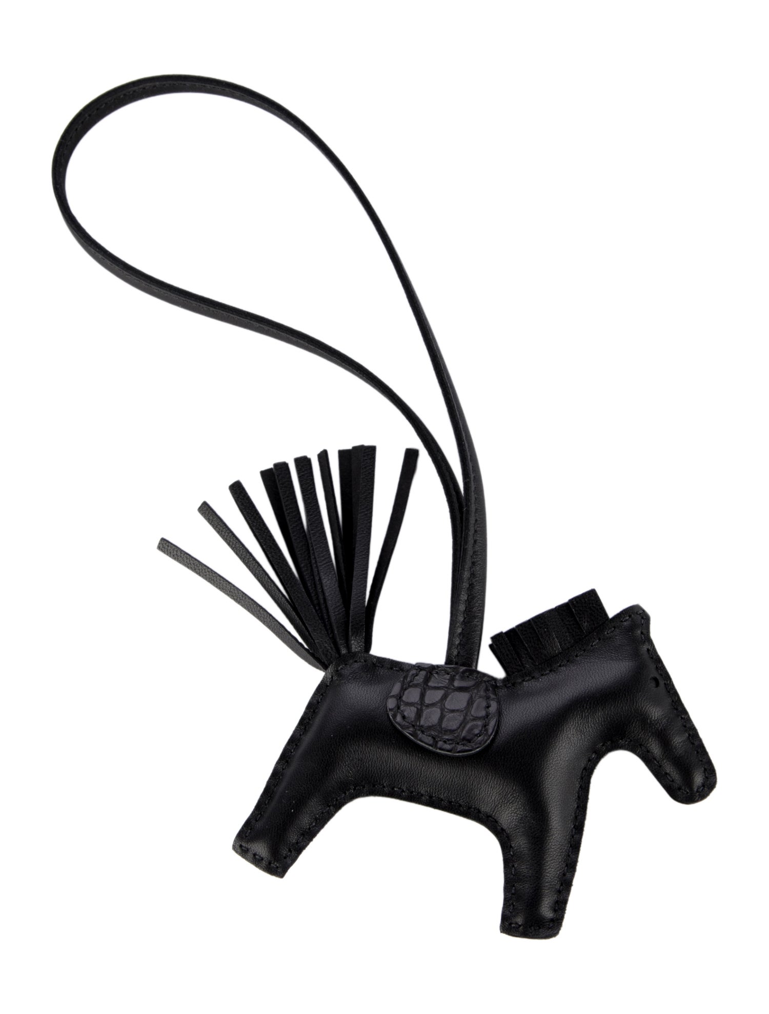 Hermès So Black Milo & Matte Alligator GriGri Rodeo Touch Bag Charm PM