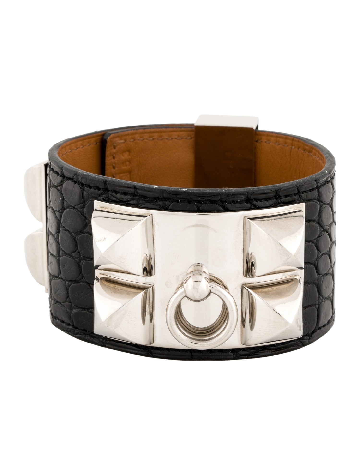 Hermès Collier de Chien Alligator Wrap Bracelet
