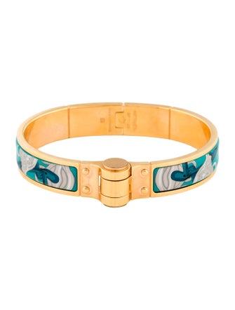 Hermès Enamel Hinged Bracelet